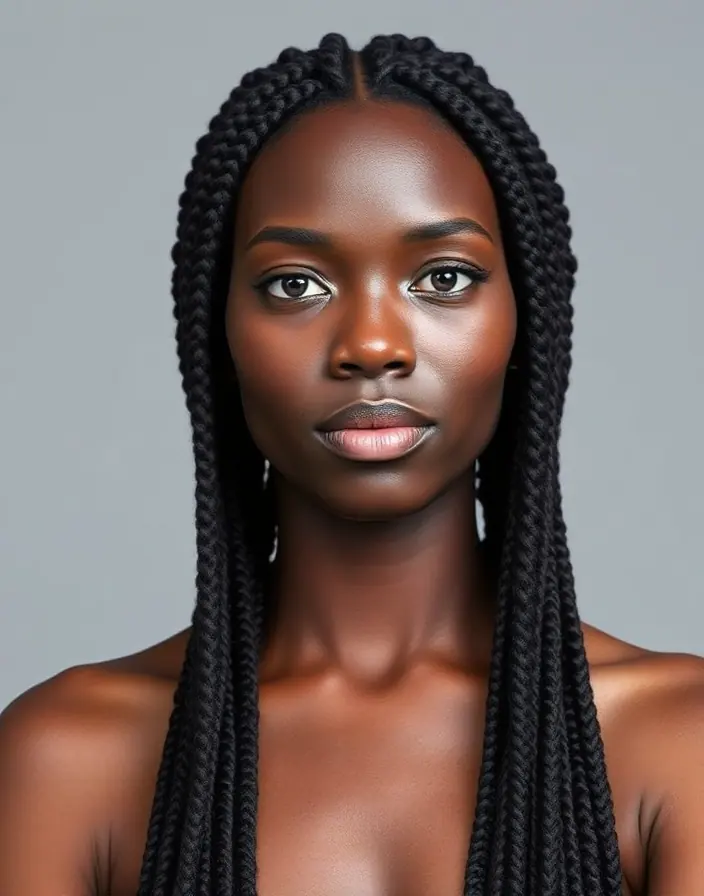 After knotless braids